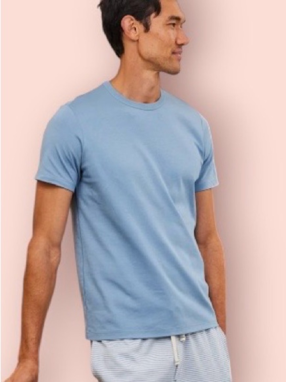 LAKE Pajamas Pima Cotton Short Sleeve Crewneck Tee